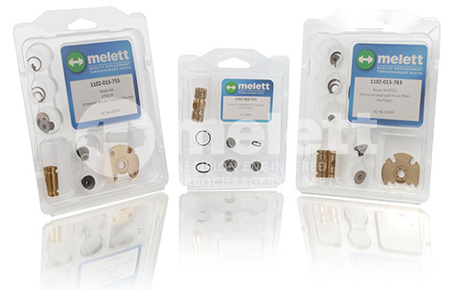 Melett turbo repair kits with Melett watermark